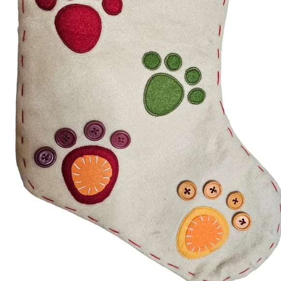 Dog Christmas Embroidered Stocking - Picture 4 of 5